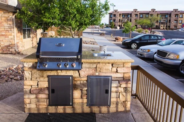 Outdoor closed barbeque — Stock Photo, Image