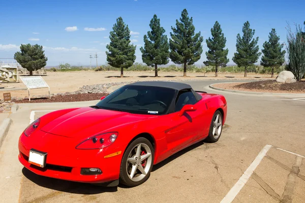 Red convertible sports car