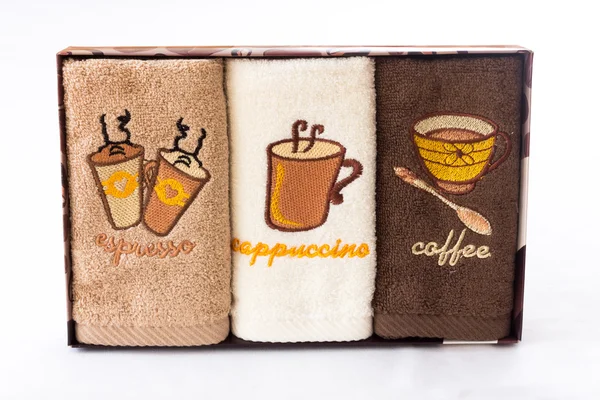 Colored kitchen towels — Stock Photo, Image