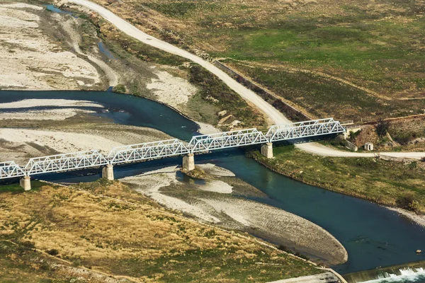 Train bridge seen from above — Stock Photo, Image