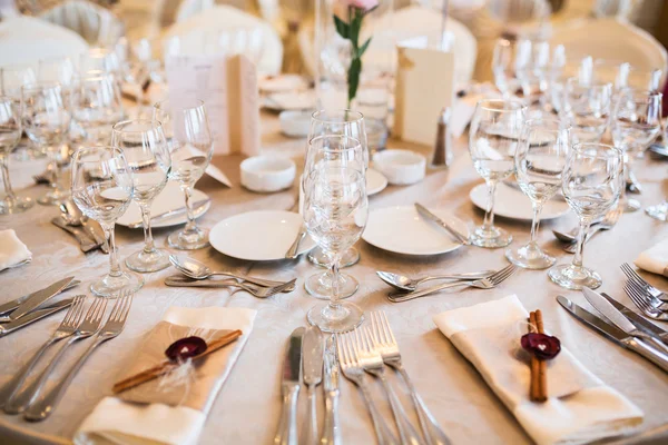 Table arrangement for celebration — Stock Photo, Image