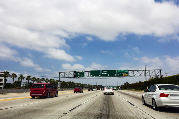 Sinais de trânsito na auto-estrada I5 Norte — Fotografia de Stock