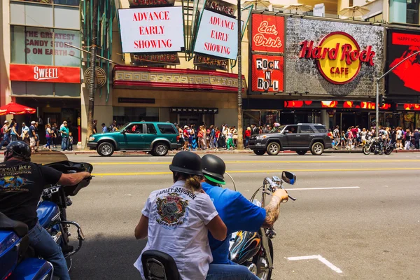 Motocyklisté v Hollywoodu — Stock fotografie