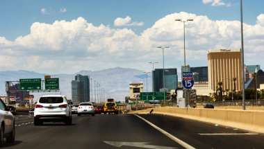 las Vegas'a kalabalık Otoban