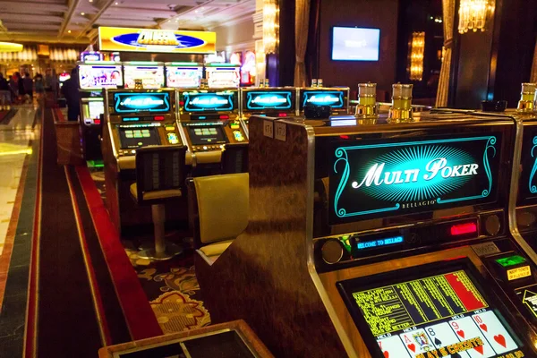 Slot machines in Bellagio Casino — Stock Photo, Image