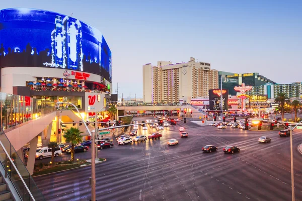 Popular and crowded area in Las Vegas — Stock Photo, Image