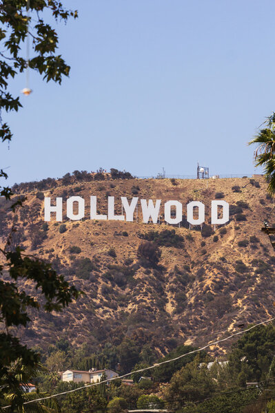 Hollywood sign in Mount Lee, Los Angeles