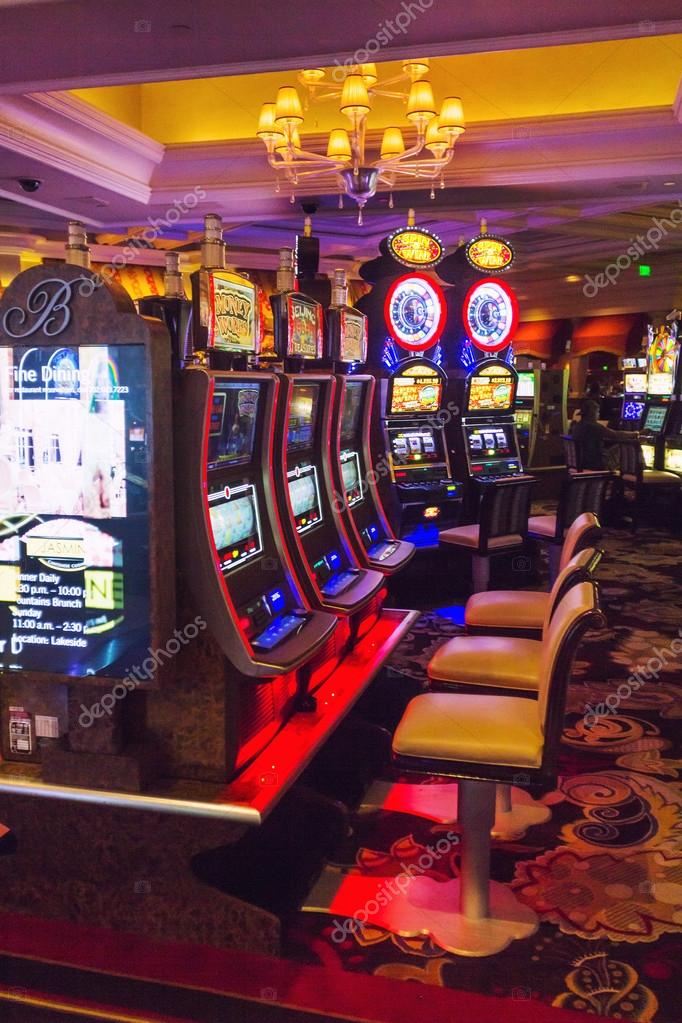 Bellagio casino room with slot machines – Stock Editorial Photo © razyphoto #41713091