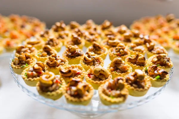 Appetizing catering canapes — Stock Photo, Image