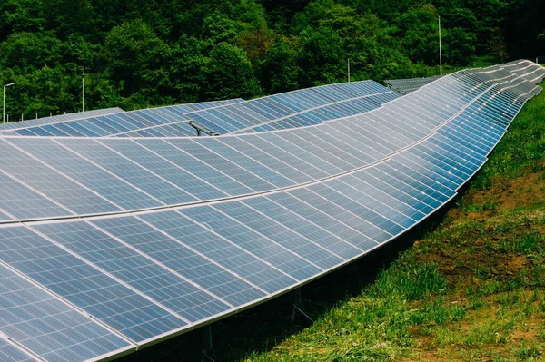 Elektrárna Využívající Obnovitelnou Solární Energii Sluncem — Stock fotografie