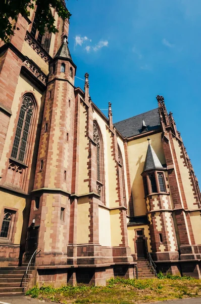 Frankfurt Main Dreikonigskirche Trettondagskyrkan Tyskland — Stockfoto