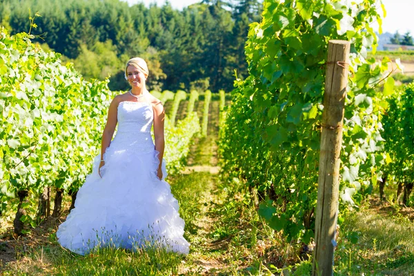 彼女の結婚式の日に花嫁 — ストック写真