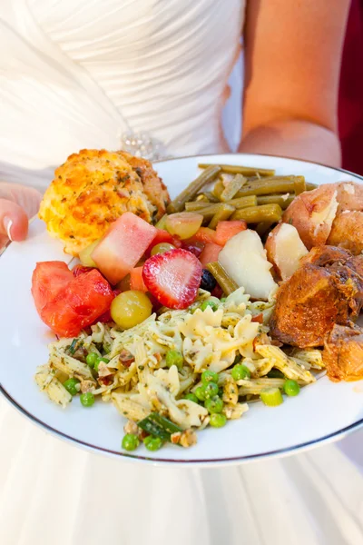 花嫁と結婚式の食品 — ストック写真
