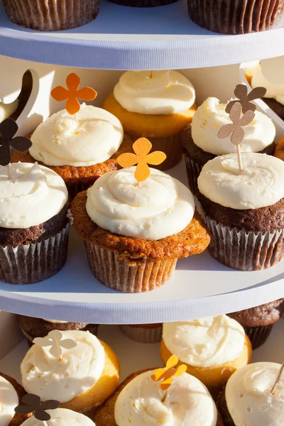 Cupcakes de bolo de cenoura — Fotografia de Stock