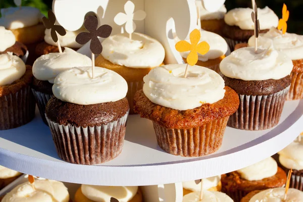 Cupcakes de bolo de cenoura — Fotografia de Stock