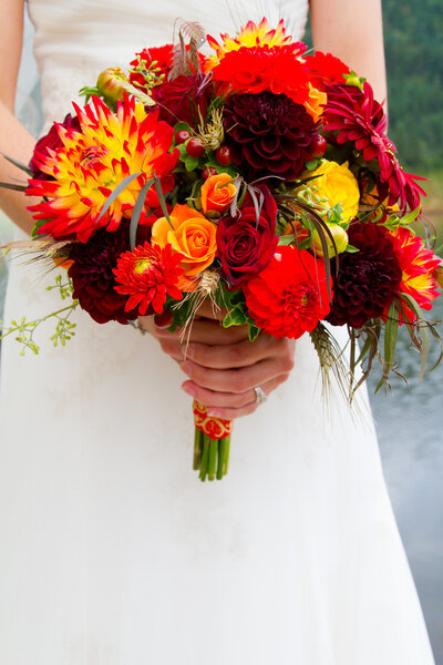 Bride Holding Bouquet