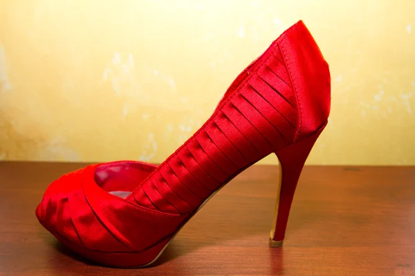 Zapatos rojos de boda — Foto de Stock
