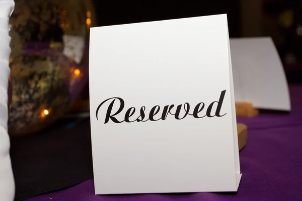 Reserved Tag — Stock Photo, Image