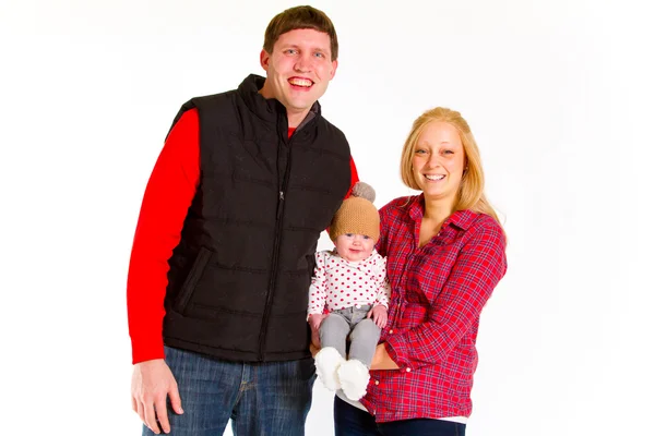 Newborn Baby and Family — Stock Photo, Image