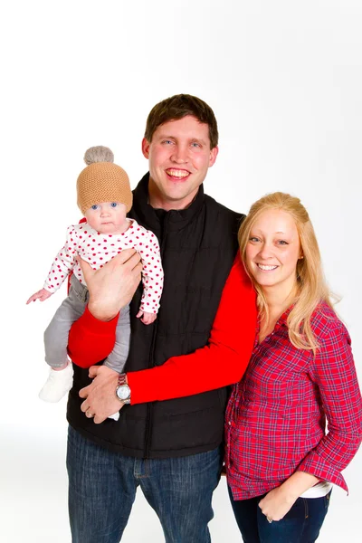 Neugeborenes Baby und Familie — Stockfoto