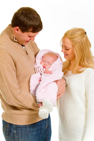 Newborn Baby and Family — Stock Photo, Image