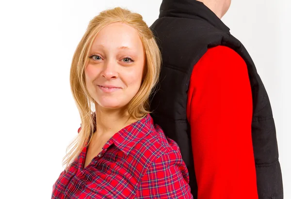 Retrato de pareja en el estudio — Foto de Stock