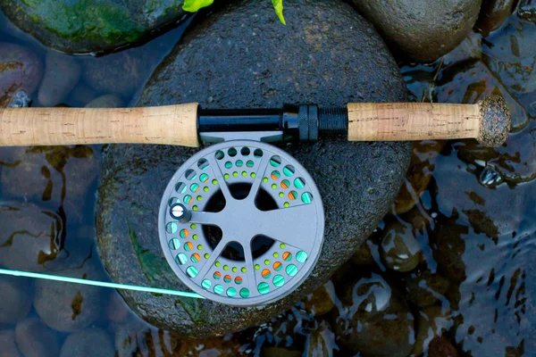 Fly Fishing Reel Stock Photo