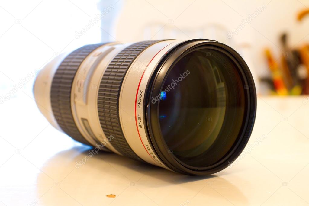 White Telephoto Lens