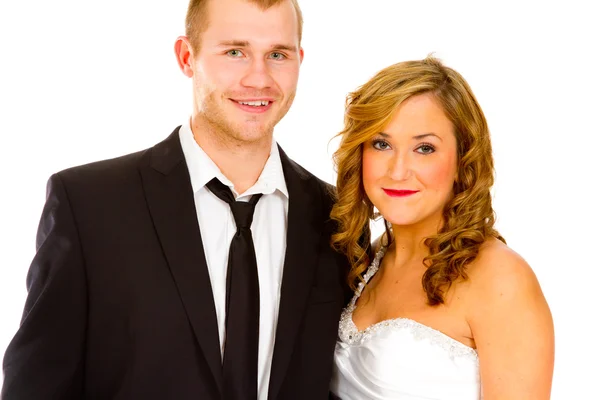 Bride and Groom in Studio — Stock Photo, Image