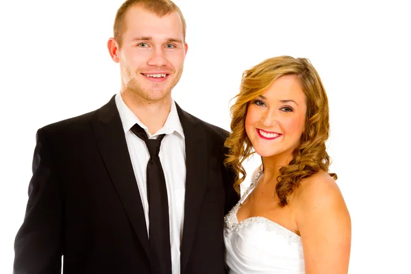 Bride and Groom in Studio — Stock Photo, Image