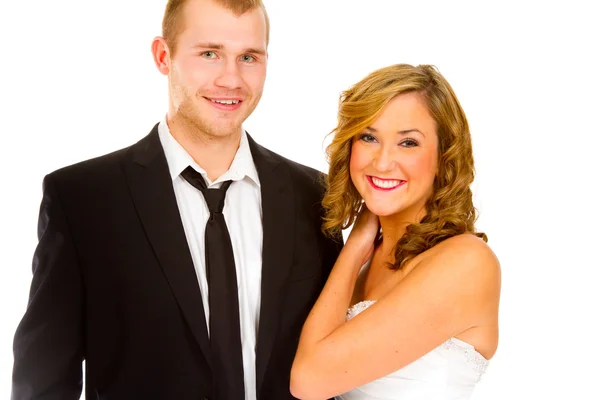 Bride and Groom in Studio — Stock Photo, Image