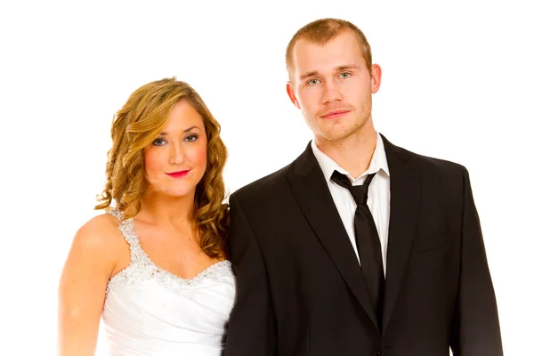 Bride and Groom in Studio — Stock Photo, Image