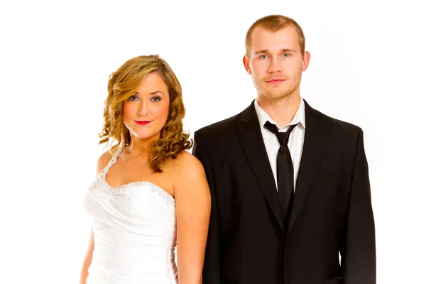 Bride and Groom in Studio — Stock Photo, Image