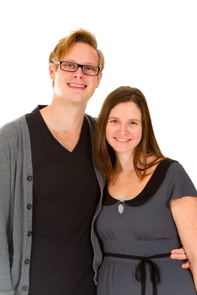 Retrato de una pareja en el estudio — Foto de Stock