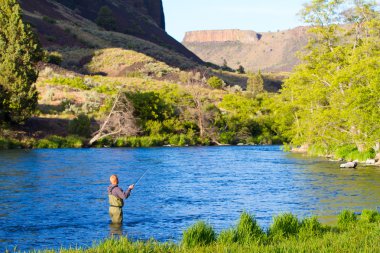 sinek balıkçı deschutes Nehri