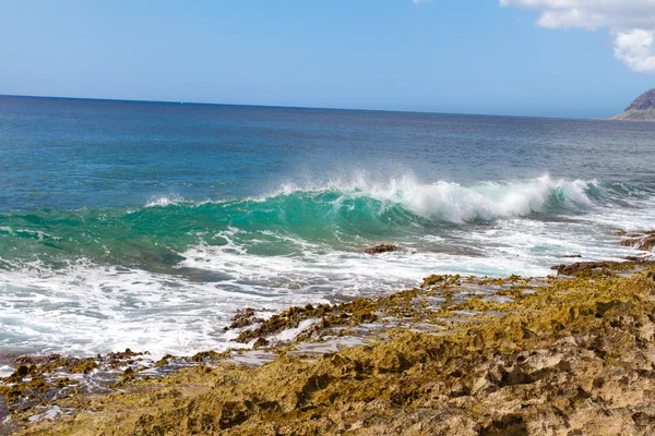 Jasne fale Hawaje oahu — Zdjęcie stockowe