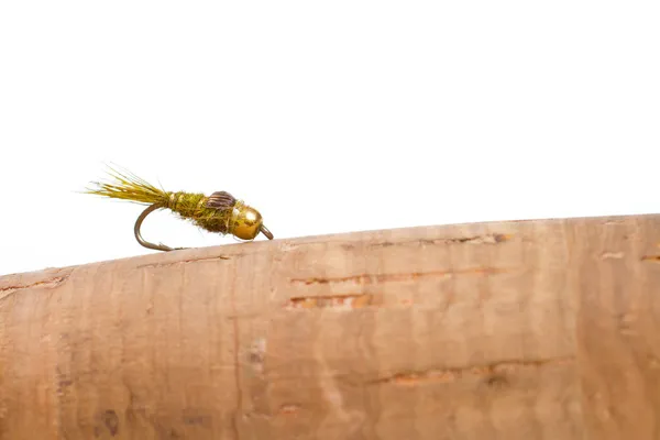 Zające ucha nimfa na pręt mucha — Zdjęcie stockowe