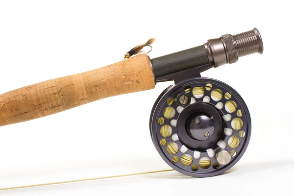 Fly Fishing Gear Roel and Reel — стоковое фото