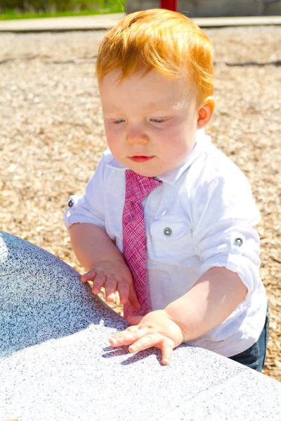 Baby Boy at Playground — Stock Photo, Image