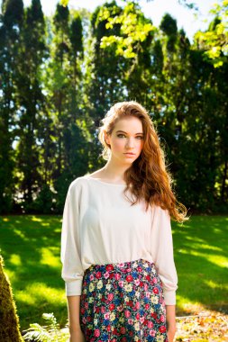 moda portre açık havada