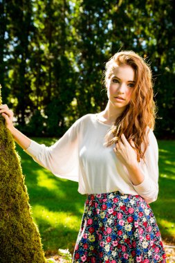 moda portre açık havada