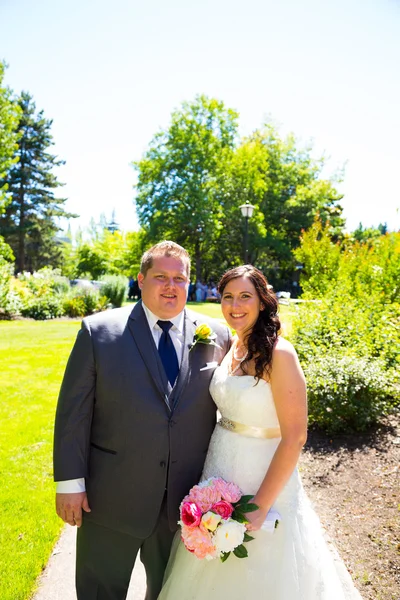 Bride and Groom Wedding Day — Stock Photo, Image