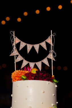 Sadece evli cake topper