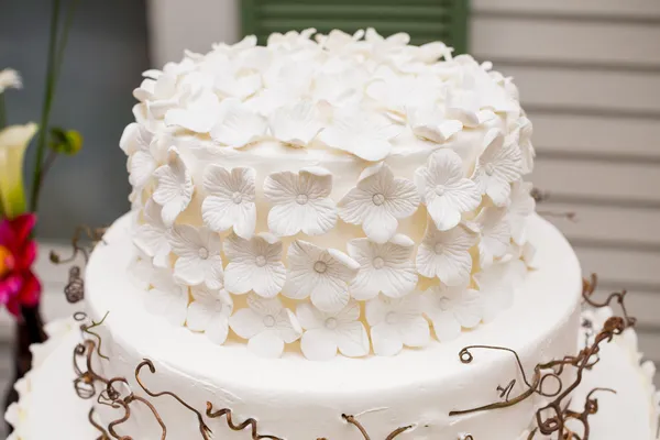 Деталь весільний торт — стокове фото