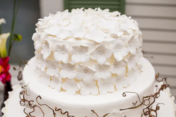 Detalhe do bolo de casamento — Fotografia de Stock