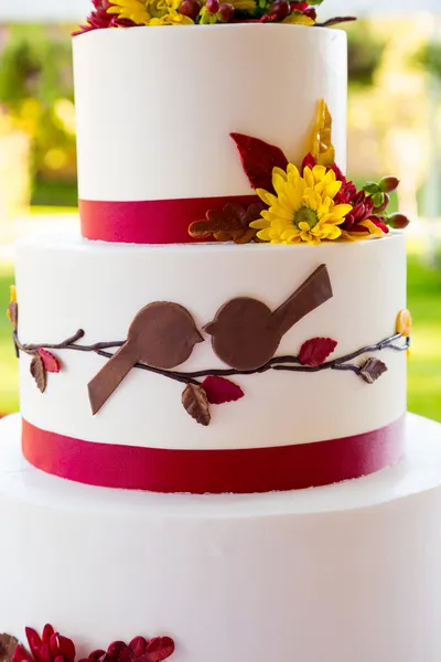 Деталь весільний торт — стокове фото