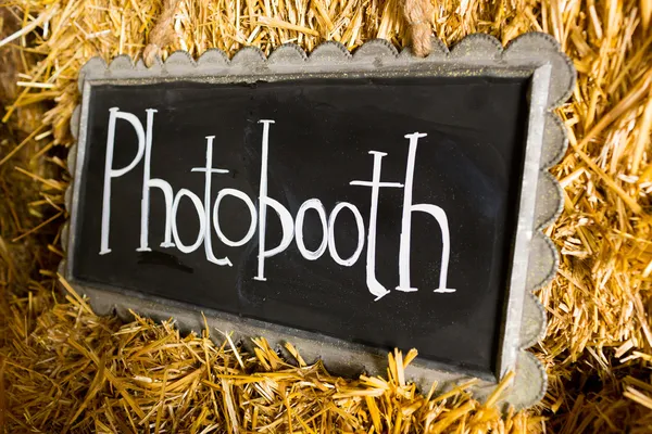 Photobooth Wedding Sign — Stock Photo, Image