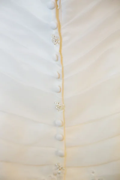 Bröllop klänning närbild detalj — Stockfoto