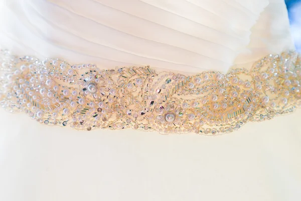 Wedding Dress Closeup Detail — Stock Photo, Image