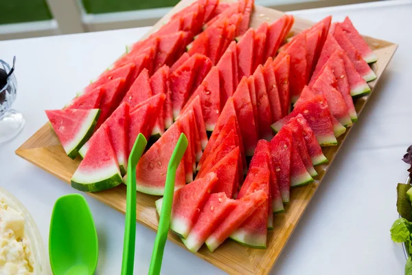 Detalhe de comida buffet de casamento — Fotografia de Stock